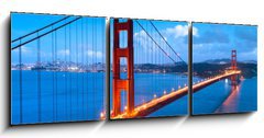 Obraz 3D tdln - 150 x 50 cm F_BM32672774 - Golden Gate