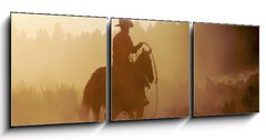 Obraz   cowboy in the desert, 150 x 50 cm