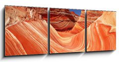 Obraz 3D třídílný - 150 x 50 cm F_BM32980879 - The Waves Canyon