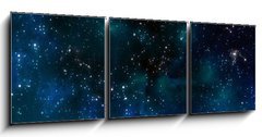 Obraz 3D tdln - 150 x 50 cm F_BM33159882 - deep outer space or starry night sky