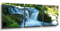 Obraz 3D třídílný - 150 x 50 cm F_BM34351832 - Waterfall