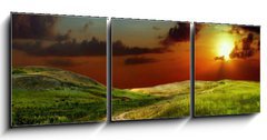 Obraz 3D tdln - 150 x 50 cm F_BM35514267 - Road in field