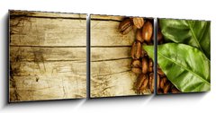 Obraz   Coffee backround. With copy space for text, 150 x 50 cm