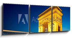 Obraz 3D tdln - 150 x 50 cm F_BM35687820 - Arc de Triomphe Champs Elyses Paris France
