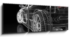 Obraz 3D tdln - 150 x 50 cm F_BM36008026 - Sport car