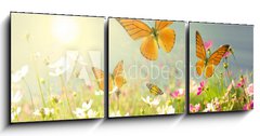 Obraz 3D tdln - 150 x 50 cm F_BM36207472 - summer flowers