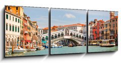 Obraz 3D tdln - 150 x 50 cm F_BM36409626 - Rialto Bridge over Grand canal in Venice - Rialto most pes Grand Canal v Bentkch