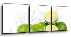 Obraz 3D tdln - 150 x 50 cm F_BM37016449 - lime splash