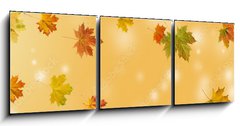 Obraz 3D tdln - 150 x 50 cm F_BM370583314 - autumn maple leaf