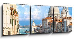 Obraz 3D tdln - 150 x 50 cm F_BM37097506 - Venice, view of grand canal and basilica of santa maria della sa