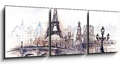 Obraz 3D tdln - 150 x 50 cm F_BM37143083 - Paris (series C) - Pa (srie C)