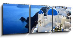 Obraz   Santorin  Oia, 150 x 50 cm