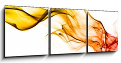 Obraz 3D tdln - 150 x 50 cm F_BM37387915 - Fond texture abstrait flamme fume