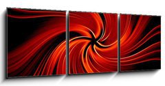 Obraz 3D tdln - 150 x 50 cm F_BM3741763 - Red abstract vortex - digital illustration background