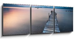 Obraz 3D tdln - 150 x 50 cm F_BM37700522 - pier and boat