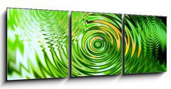 Obraz   Circles of water in nature, 150 x 50 cm