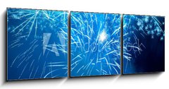 Obraz 3D tdln - 150 x 50 cm F_BM40318870 - Colorful fireworks