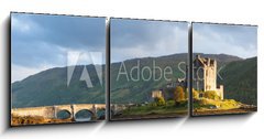 Obraz 3D tdln - 150 x 50 cm F_BM40528825 - Sunset at Elian Donan Castle, Isle of Skye, Scotland