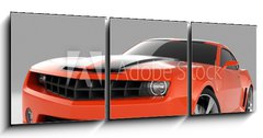 Obraz 3D tdln - 150 x 50 cm F_BM4116711 - red sports car