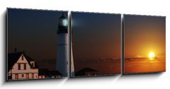 Obraz   Lighthouse at dawn, 150 x 50 cm