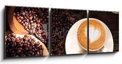 Obraz 3D tdln - 150 x 50 cm F_BM41229153 - Latte art