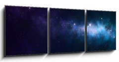 Obraz 3D tdln - 150 x 50 cm F_BM41509014 - blue and purple nebula - modr a fialov mlhovina