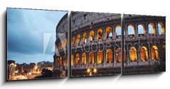 Obraz 3D tdln - 150 x 50 cm F_BM41743139 - Coliseum at night. Rome - Italy