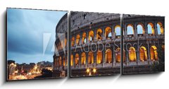 Obraz 3D tdln - 150 x 50 cm F_BM41743139 - Coliseum at night. Rome - Italy - Koloseum v noci. m