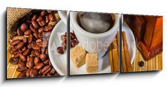 Obraz 3D tdln - 150 x 50 cm F_BM41783371 - grinder and other accessories for the coffee