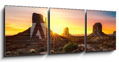 Obraz 3D tdln - 150 x 50 cm F_BM42149449 - Monument Valley