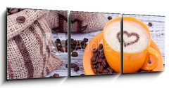 Obraz 3D tdln - 150 x 50 cm F_BM42813070 - frischer Cappu