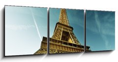 Obraz 3D tdln - 150 x 50 cm F_BM44011733 - Eiffel Tower, Paris, France - Eiffelova v, Pa, Francie