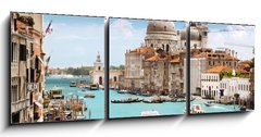 Obraz 3D tdln - 150 x 50 cm F_BM44176315 - Grand Canal and Basilica Santa Maria della Salute, Venice, Italy