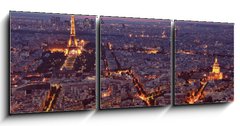 Obraz   Night view of Paris., 150 x 50 cm