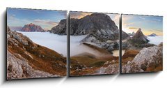 Obraz   In the dolomites  passo Valparola, 150 x 50 cm