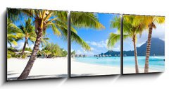 Obraz 3D tdln - 150 x 50 cm F_BM45867678 - Bora Bora beach