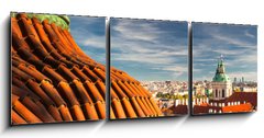 Obraz 3D tdln - 150 x 50 cm F_BM45920118 - View from Prague Castle on the autumn Prague
