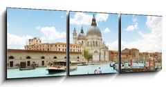 Obraz 3D tdln - 150 x 50 cm F_BM46564077 - Grand Canal and Basilica Santa Maria della Salute, Venice, Italy