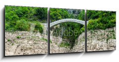 Obraz   Chinese view of the mountains and the bridge, 150 x 50 cm