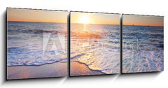 Obraz 3D tdln - 150 x 50 cm F_BM47125419 - sunset and sea
