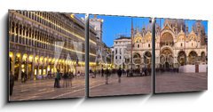 Obraz 3D tdln - 150 x 50 cm F_BM47247745 - Piazza San Marco - Venice by night