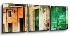 Obraz 3D tdln - 150 x 50 cm F_BM47703584 - pictorial old streets of Italy