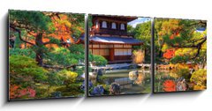 Obraz 3D tdln - 150 x 50 cm F_BM47760997 - Ginkaku-ji  Temple in Kyoto