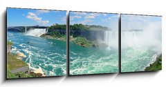 Obraz 3D tdln - 150 x 50 cm F_BM49100962 - Niagara Falls aerial view