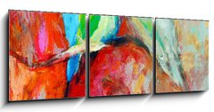 Obraz   blue tailed bee eaters, 150 x 50 cm