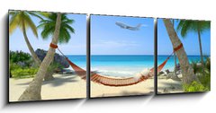 Obraz 3D tdln - 150 x 50 cm F_BM49786693 - Tropical destination