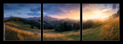 Obraz 3D třídílný - 150 x 50 cm F_BM503264919 - Sunset in Zazriva