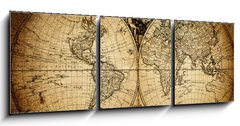 Obraz 3D tdln - 150 x 50 cm F_BM51078712 - map of world 1752 - mapa svta 1752