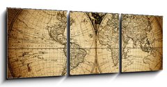 Obraz 3D tdln - 150 x 50 cm F_BM51078712 - map of world 1752