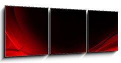Obraz   Abstract luminous red and black background, 150 x 50 cm